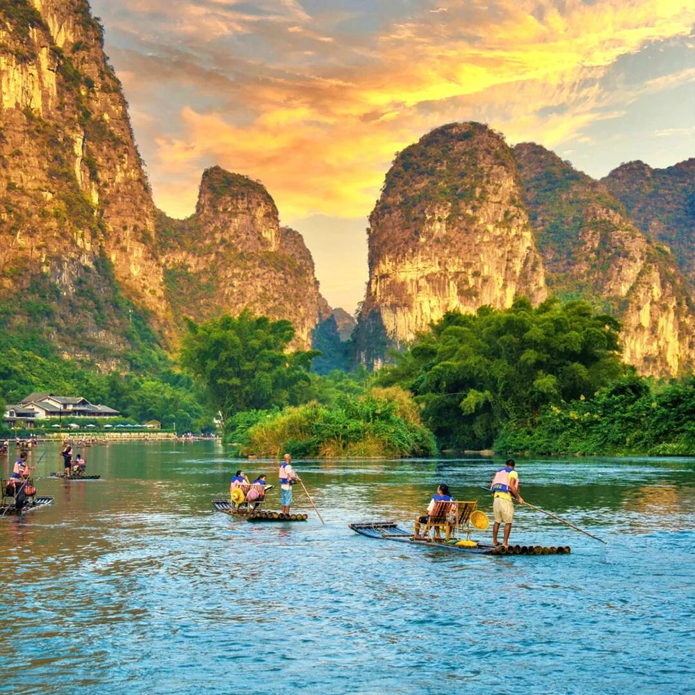 6 Days Tour Guilin - Longsheng - Sanjiang Nationalities Village - Yangshuo